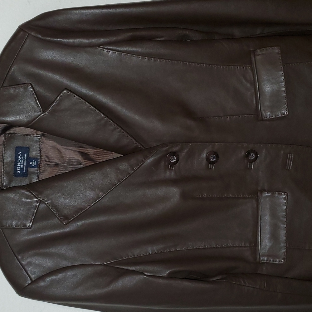 Brown Leather Jacket size M